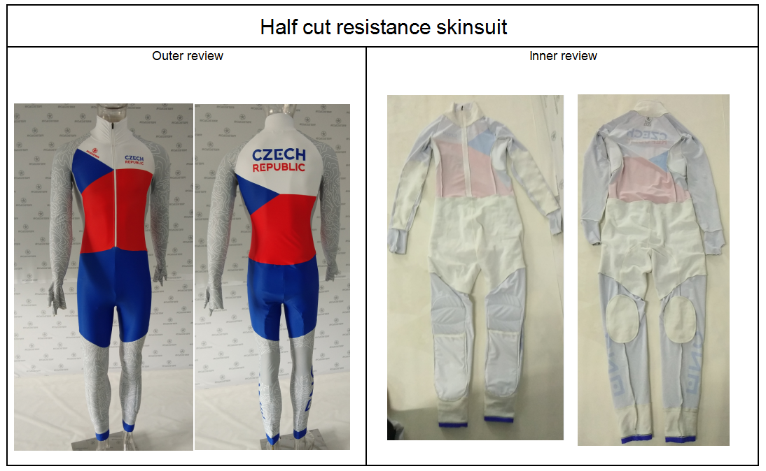 Half ST cut resistance skinsuit