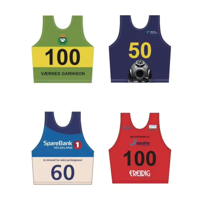 Custom Nordic Apparel Unisex Alpine Ski Race Bibs Sublimate Printed Ski Number Bibs