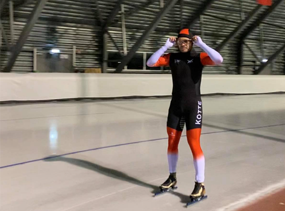 Pro fit Long track speed skating suit 
