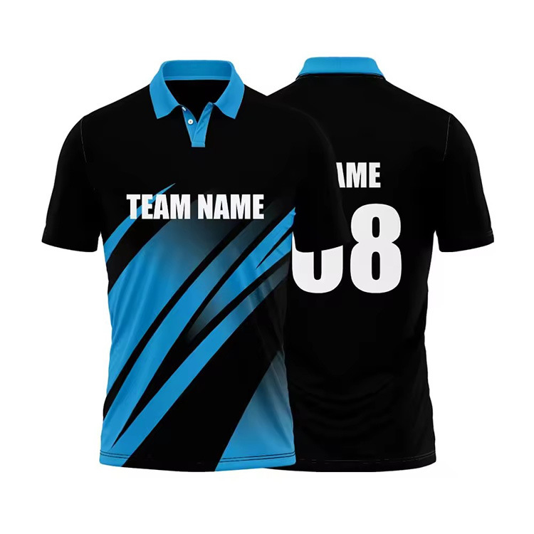 Custom Design Logo Printed Short Sleeve Sublimation Polo T Shirt 