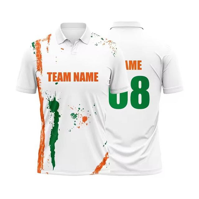 Custom Design Logo Printed Short Sleeve Sublimation Polo T Shirt 