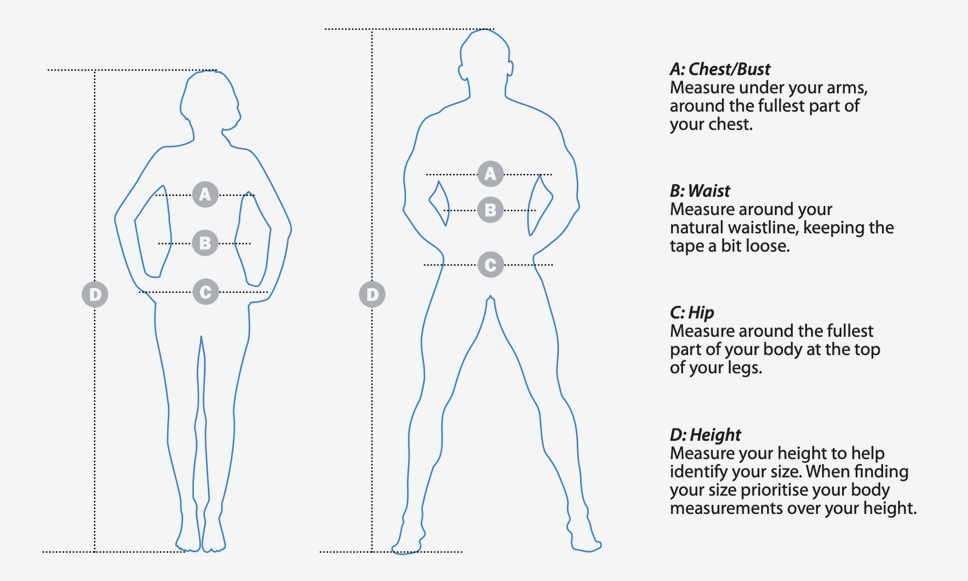 Size Charts - Roadstar Sporting Goods