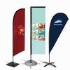 Custom Size Teardrop Flag Beach Flags Feather Flying Banners