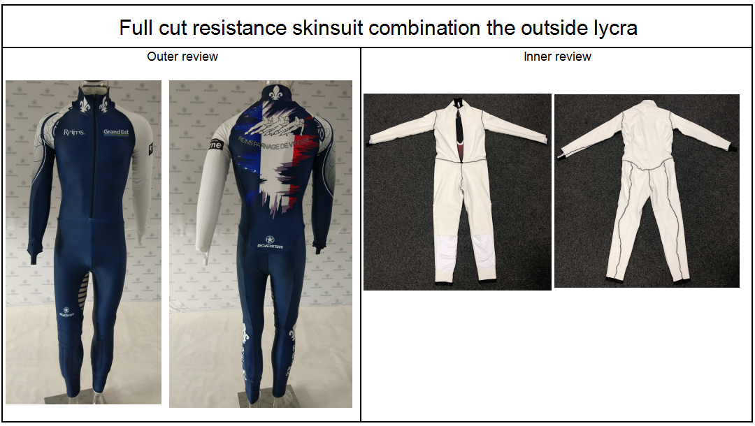 Full cut resistance skinsuit combination outside lycra