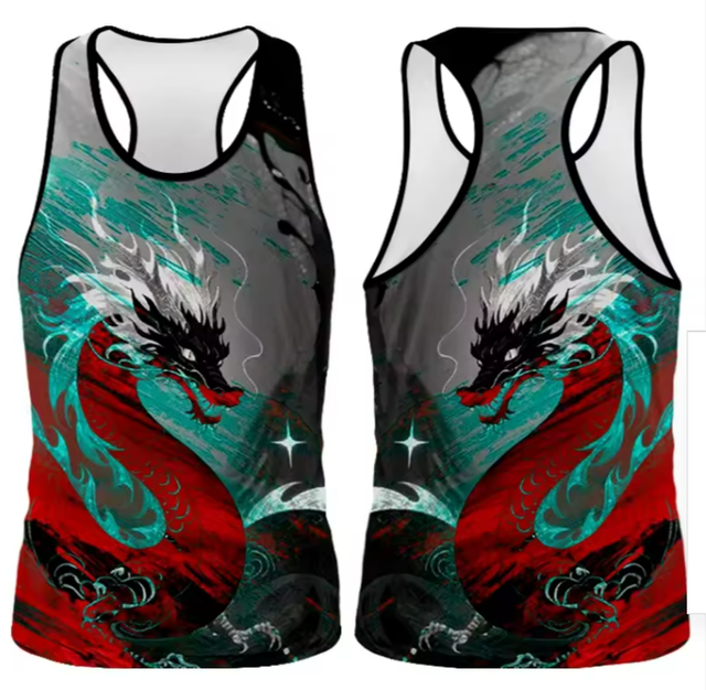 Customized Dragon Boat Racing Vests & Shirts Sublimation Printed Singlet