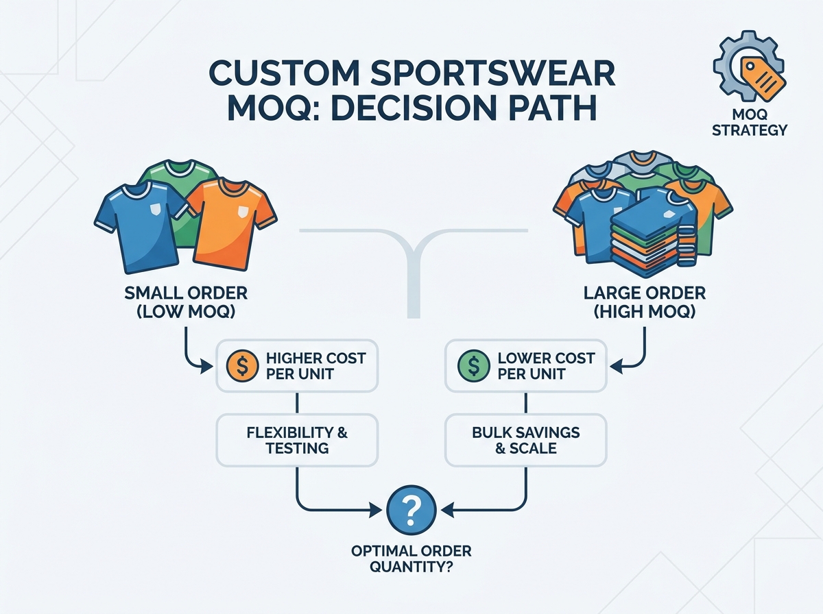 Custom Sportswear MOQ Production Line