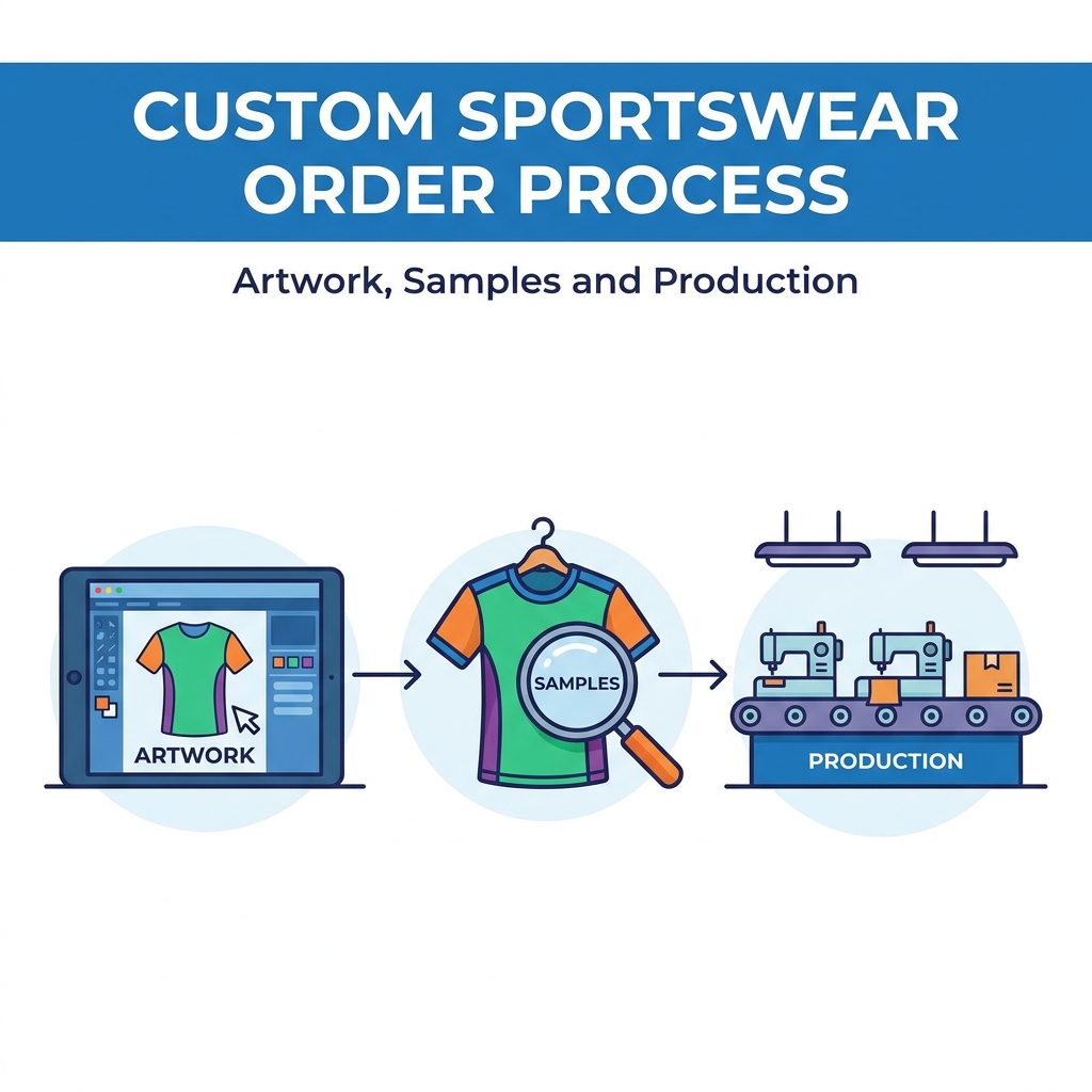 Custom Sportswear Order Process: Artwork, Samples and Production